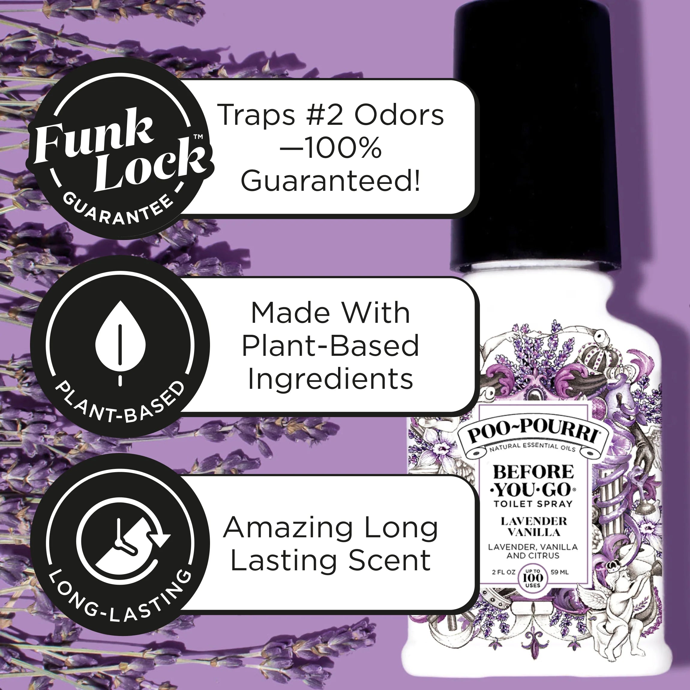 Lavender Vanilla Refill - Poo~Pourri Toilet Spray - View 4