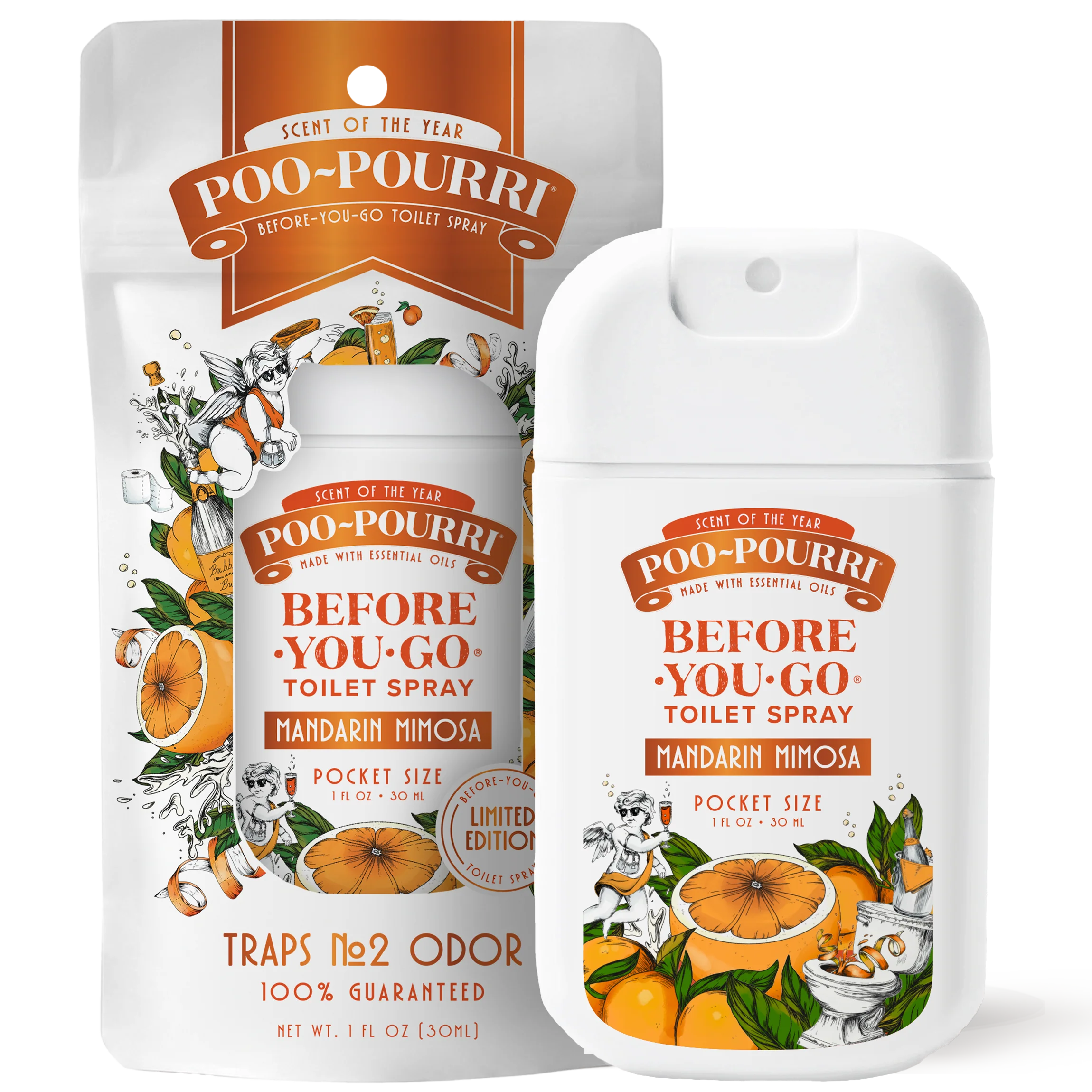 Mandarin Mimosa Pocket Sprayer - Poo~Pourri Toilet Spray - View 2