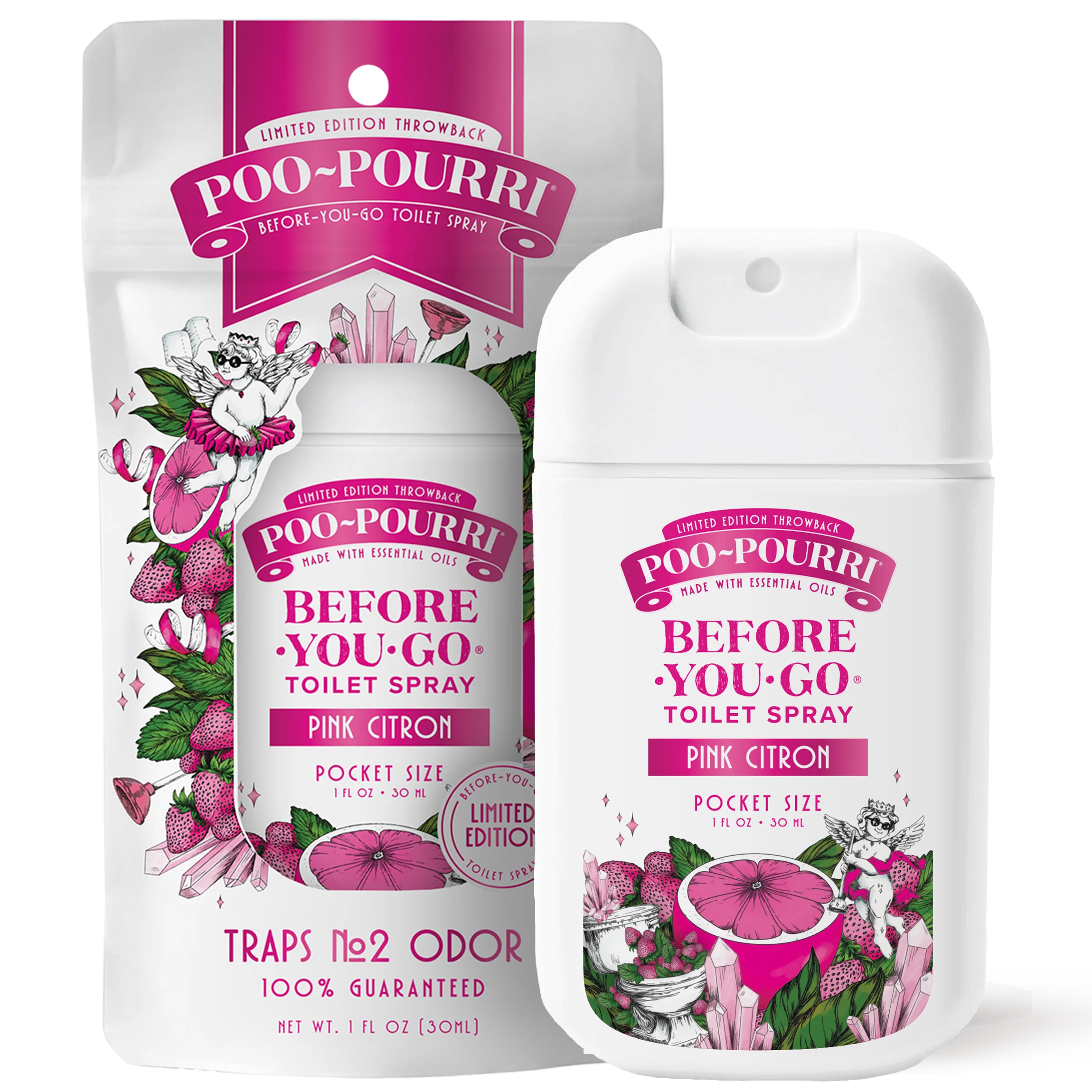 Pink Citron Pocket Sprayer - Poo~Pourri Toilet Spray - View 2