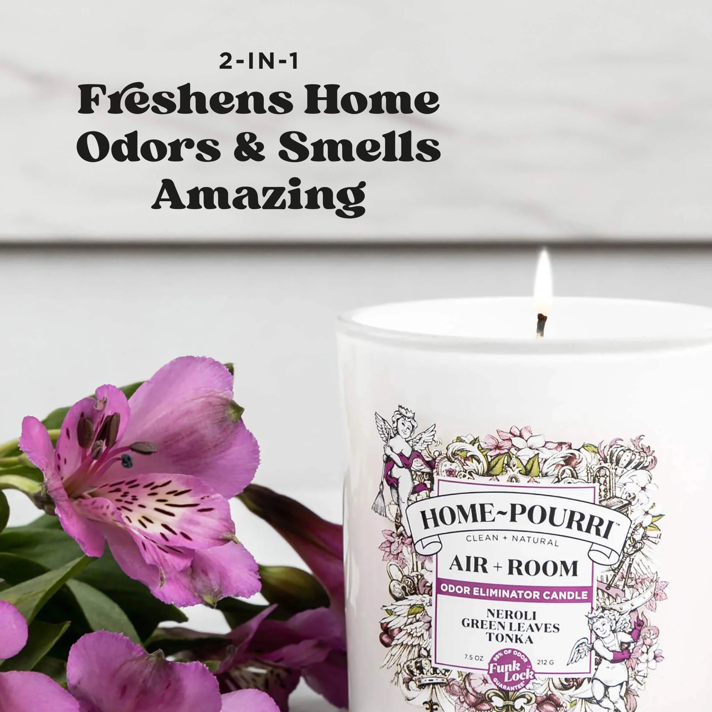 Neroli Green Leaves Tonka Candle - Home~Pourri Candle - View 3