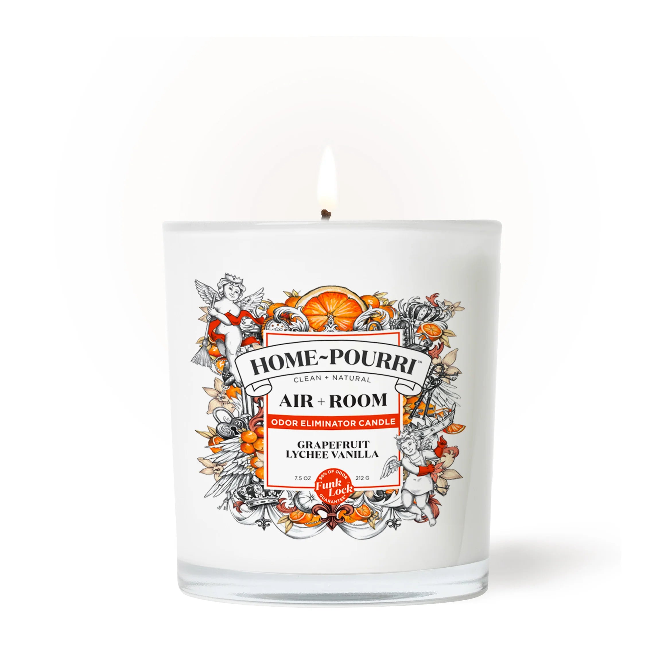 Grapefruit Lychee Vanilla Candle - Home~Pourri Candle - View 2