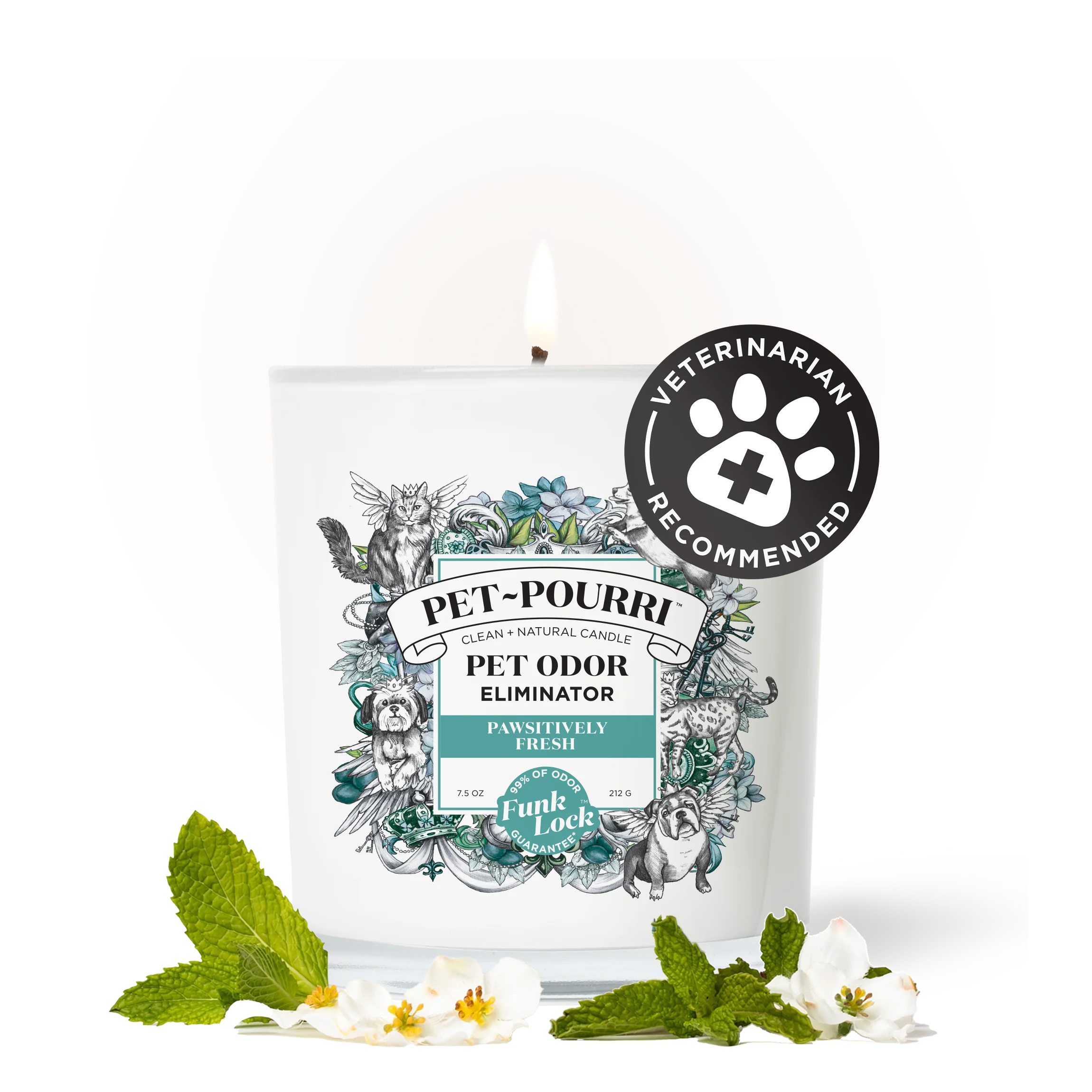 Pawsitively Fresh Candle - Pet~Pourri Candle - View 2