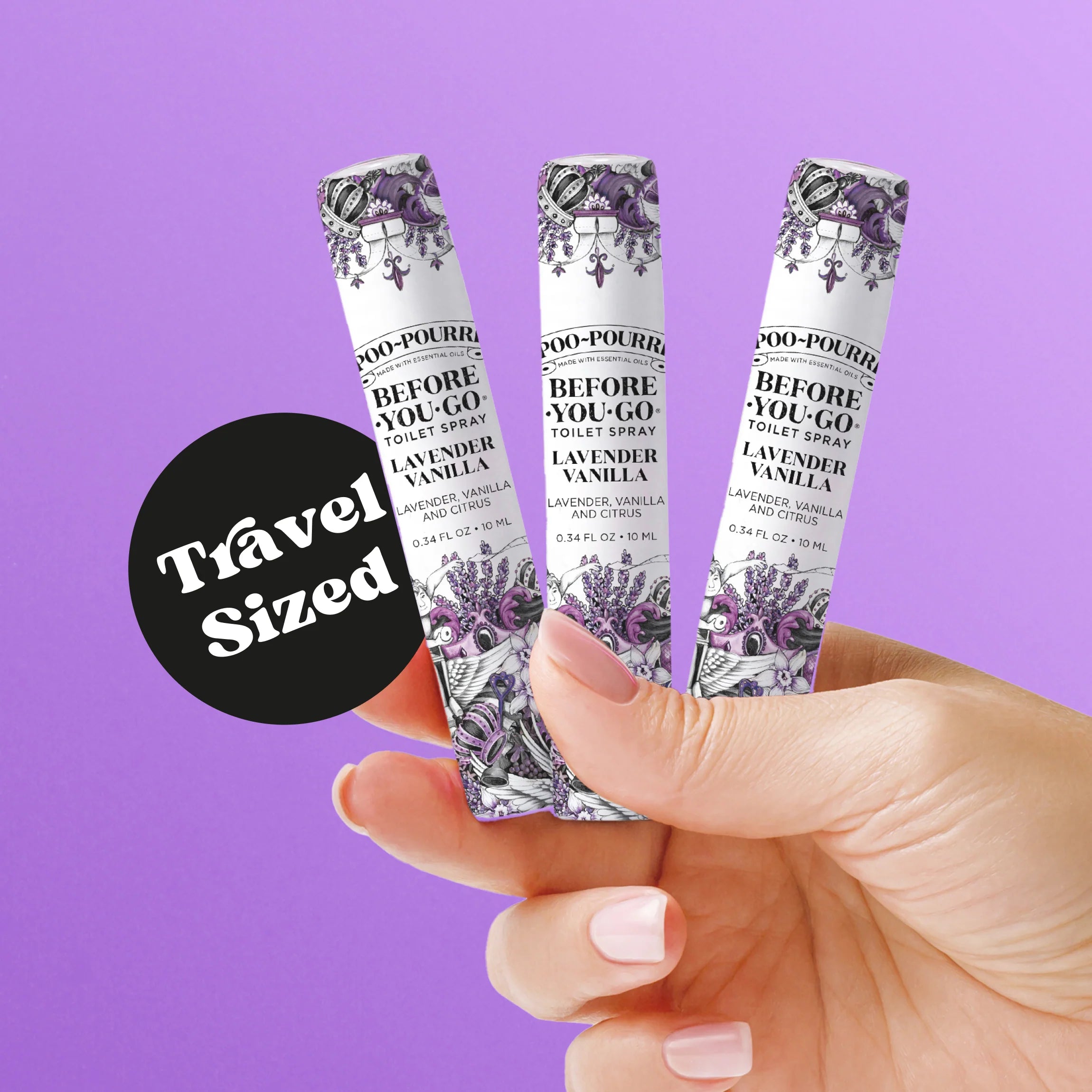 Lavender Vanilla 10ml - Poo~Pourri Toilet Spray - View 3