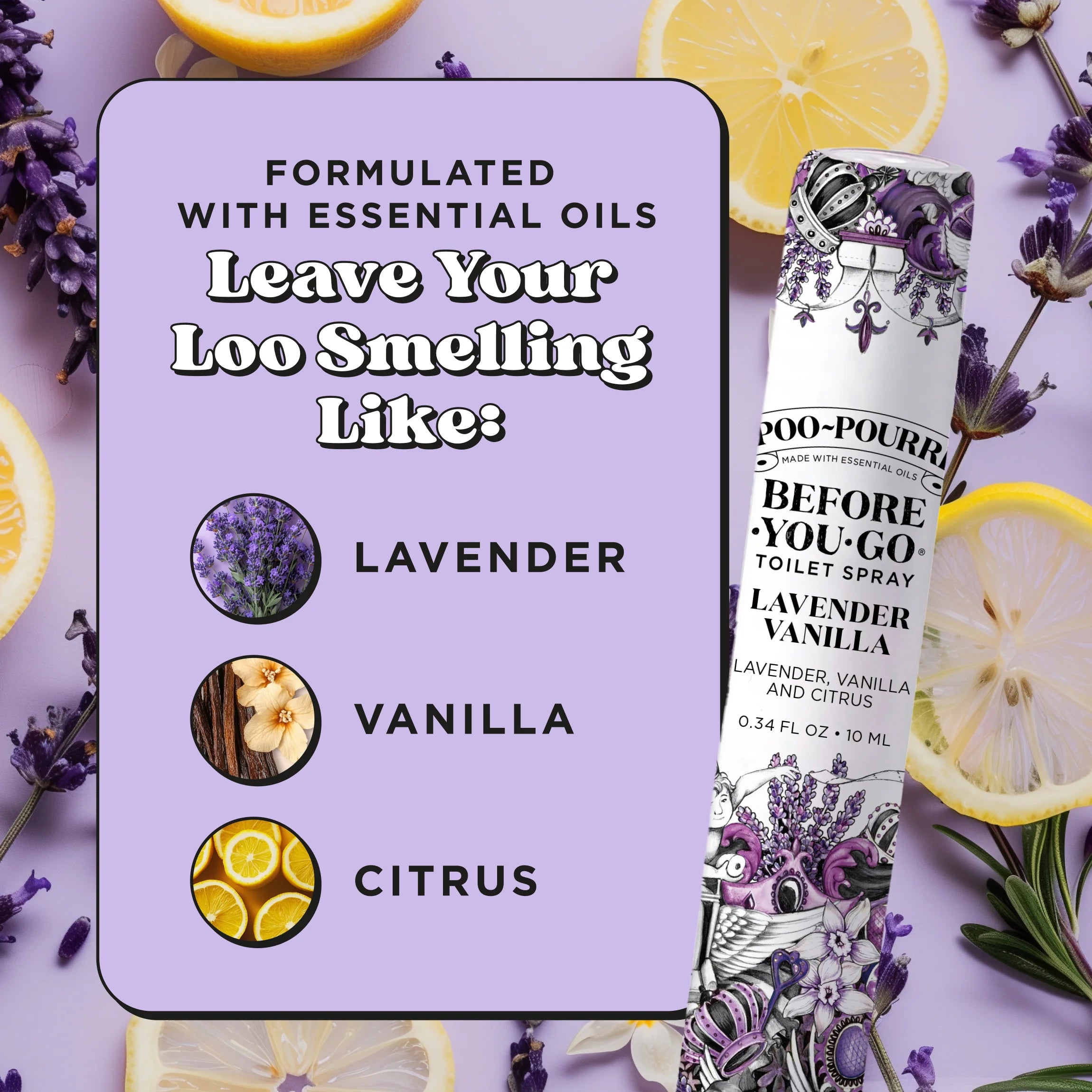 Lavender Vanilla 10ml - Poo~Pourri Toilet Spray - View 6