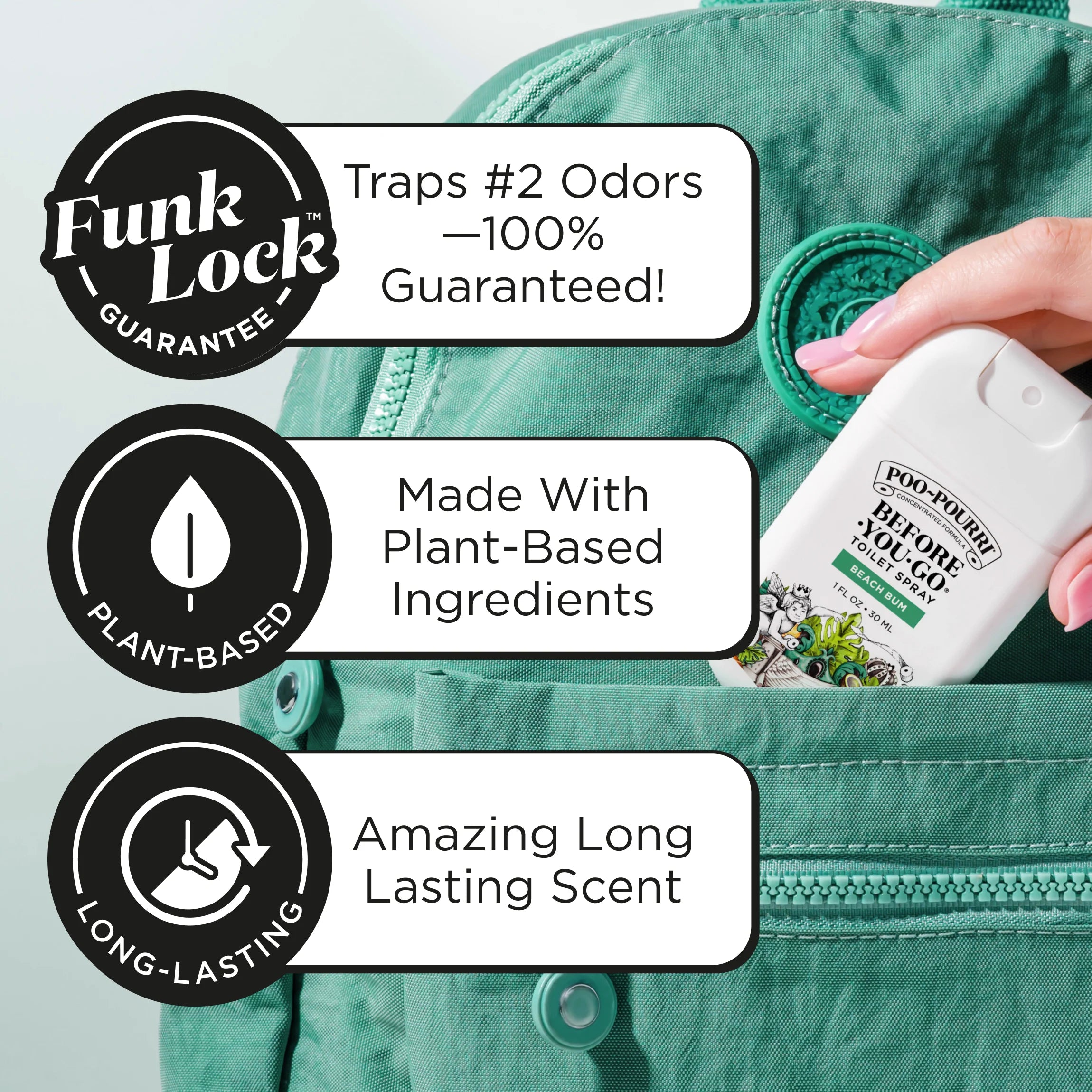 Beach Bum Pocket Sprayer - Poo~Pourri Toilet Spray - View 3